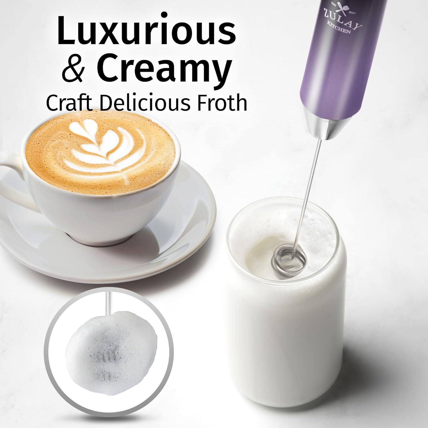Luxurious & Creamy  
Craft Delicious Froth  

ZULAY KITCHEN