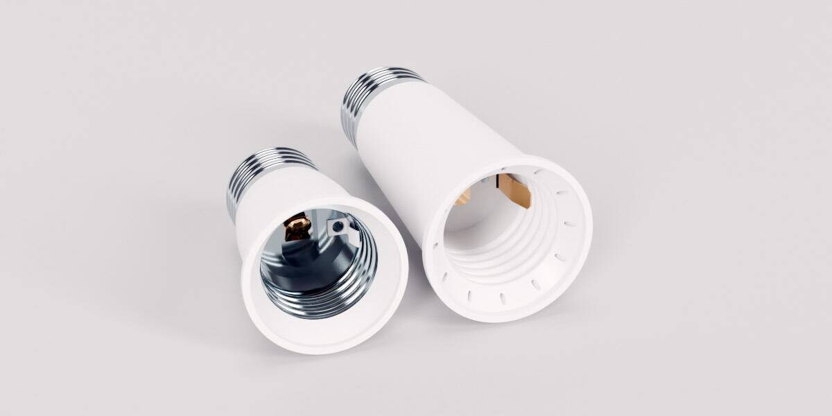 Alt View 4. Lorex - E27 Socket Extension 3.8"  (96mm) length.