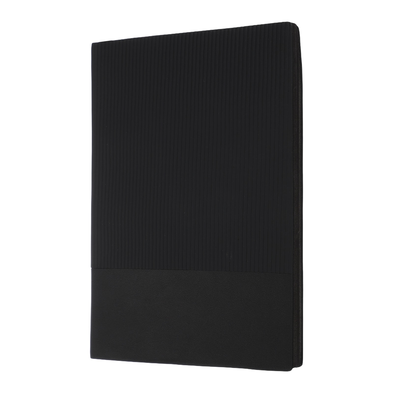 Unique Bargains - Hardcover Leather Lined Journal, 100 Pages 8.3x5.7" A5 Lined Diary Notebook for Office Home Writing - Black