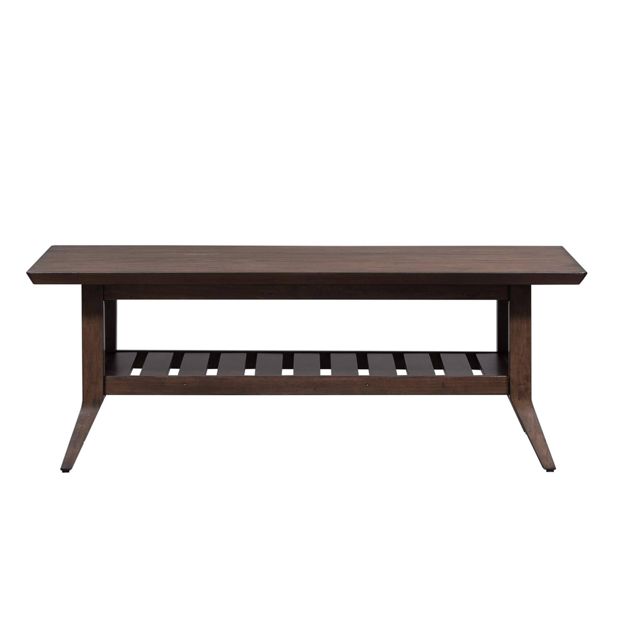 Back. Liberty Furniture Industries - Ventura Blvd Rectangular Cocktail Table in Bronze Spice - Brown.