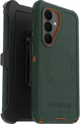 OtterBox - Galaxy S26 (Only) - Defender Series Case - Holster Clip Included - Rugged & Durable - with Port Protection - Green Intrigue