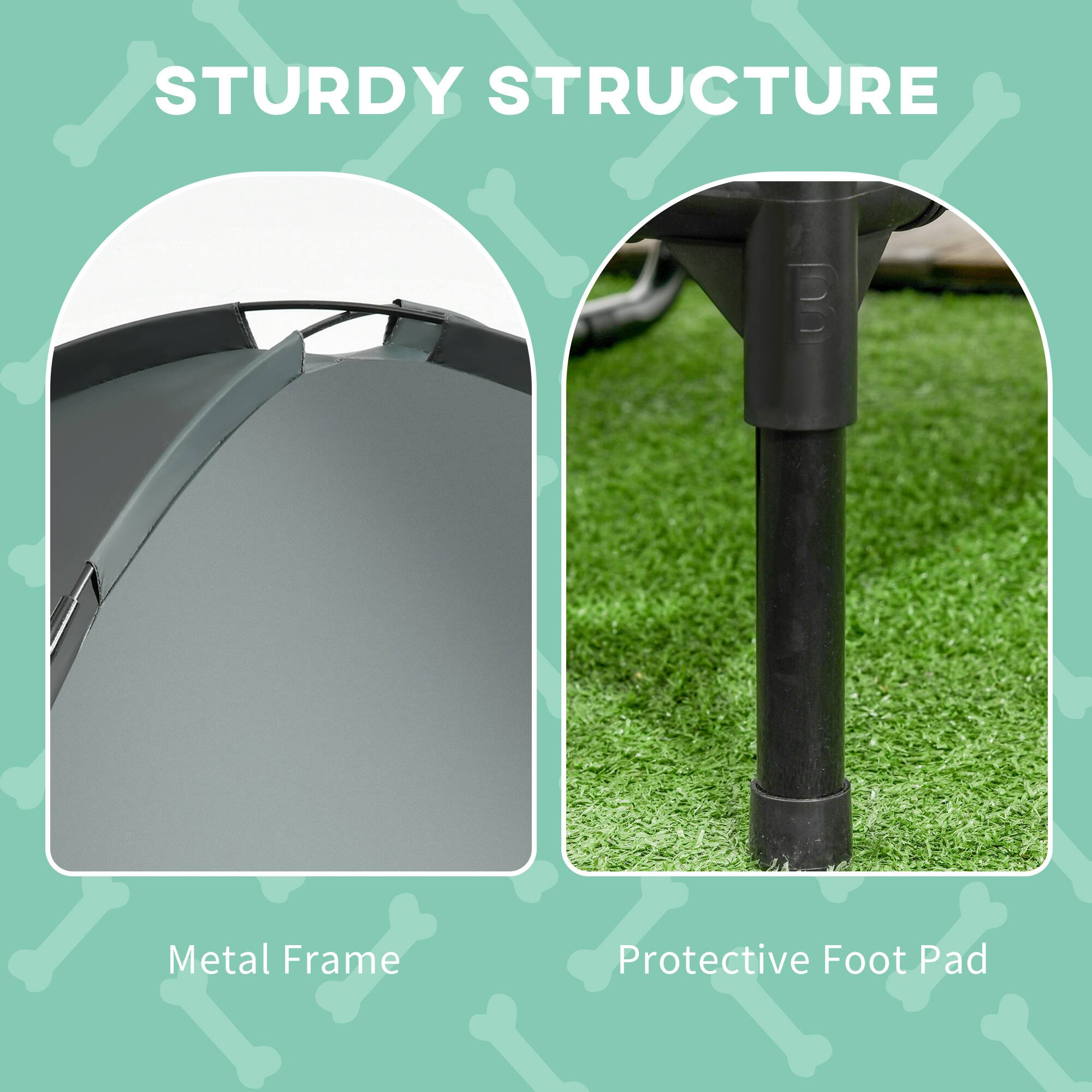 STURDY STRUCTURE

Metal Frame

Protective Foot Pad