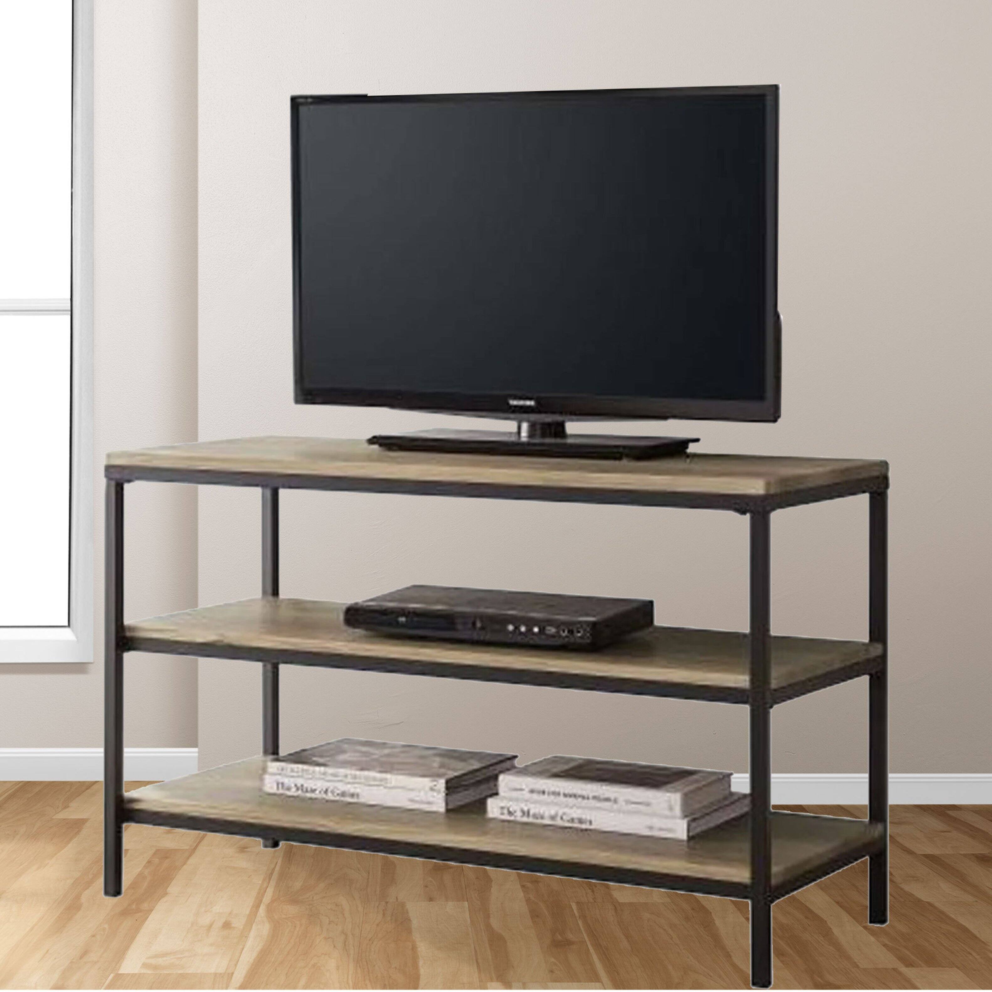 Front. Kings Brand Furniture - Kings Brand Furniture Wood TV Stand - Black.