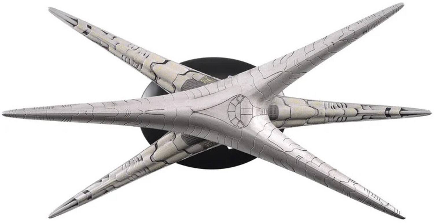 Alt View 1. PopMarket - Battlestar Galactica - Cylon Raider 2004 Die-Cast 10.5" Ship   - COLLECTIBLES - Multicolor.