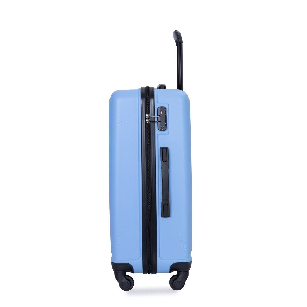 Alt View 2. Ropilly - Ropilly 3 Piece Luggage Set Hardshell Suitcase with Wheels Light Blue - Light Blue.