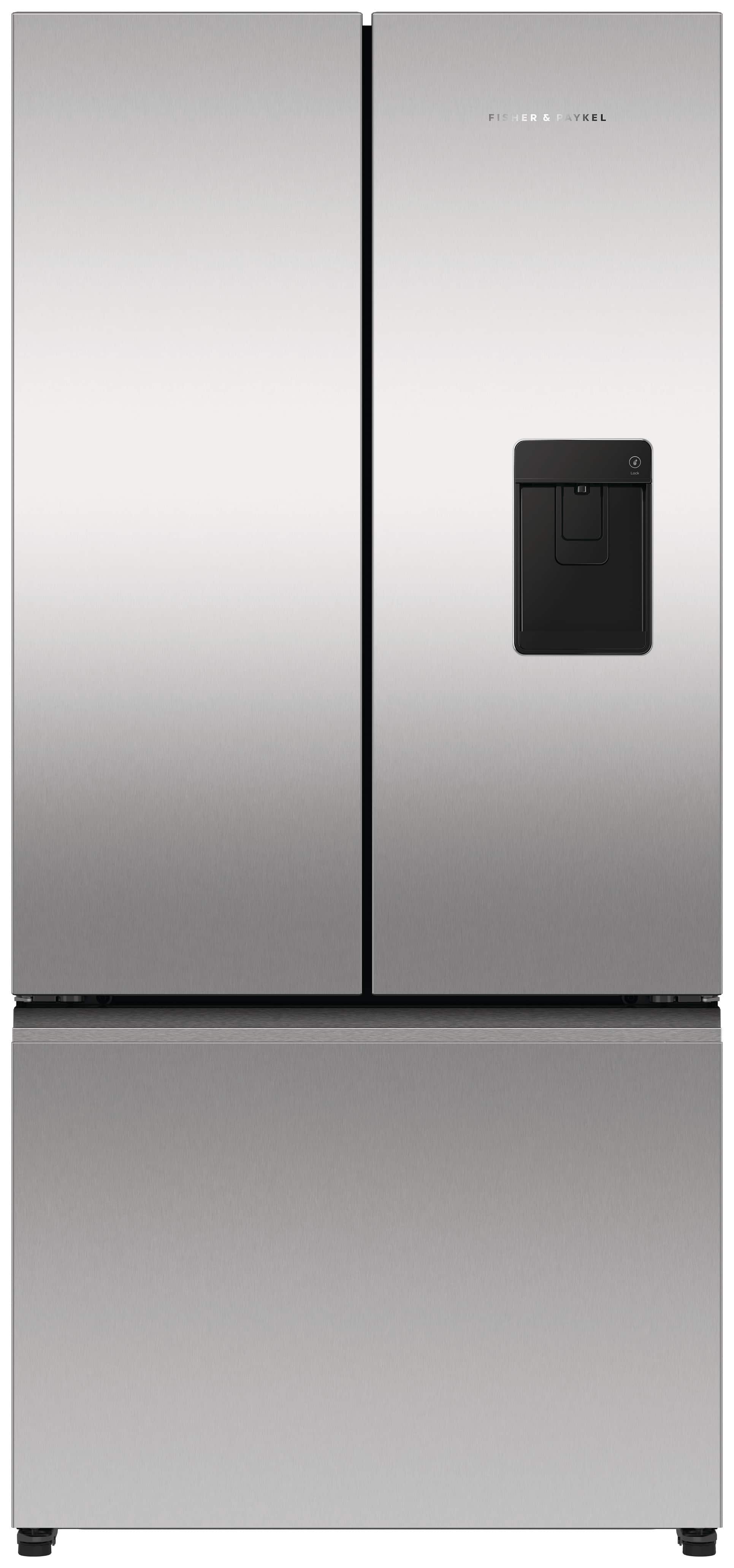 Fisher & Paykel - 32 in. Wide Counter-Depth 18 cu. Ft. Smart French Door Refrigerator with Ice and Water - Stainless Steel