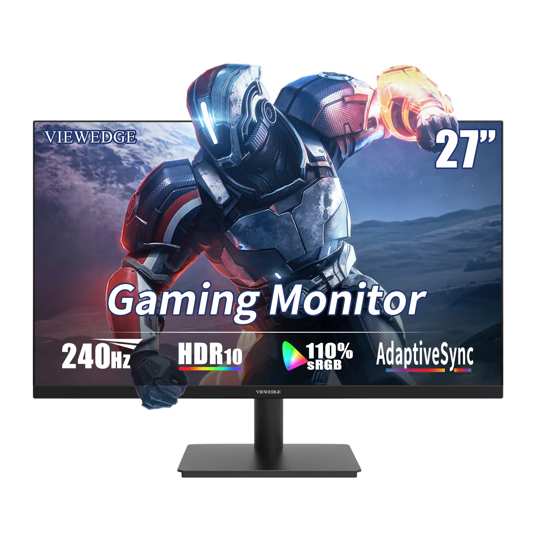 VIEWEDGE 27" Gaming Monitor  
240Hz HDR10  
110% sRGB  
AdaptiveSync