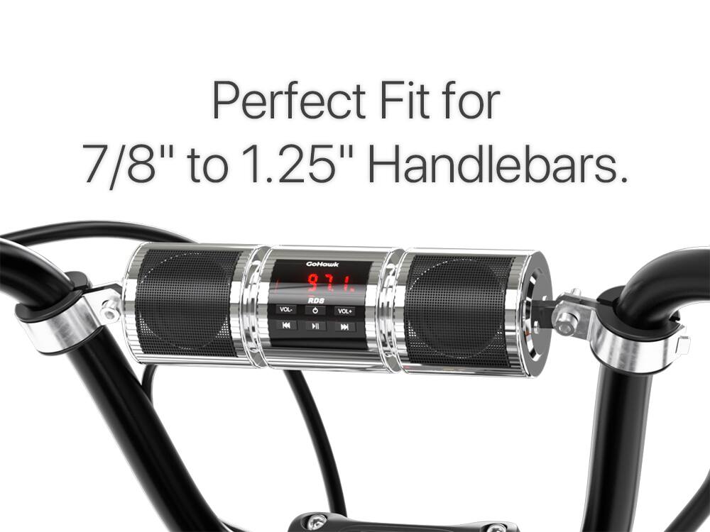 Perfect Fit for 7/8" to 1.25" Handlebars. GoHawk 9 971.