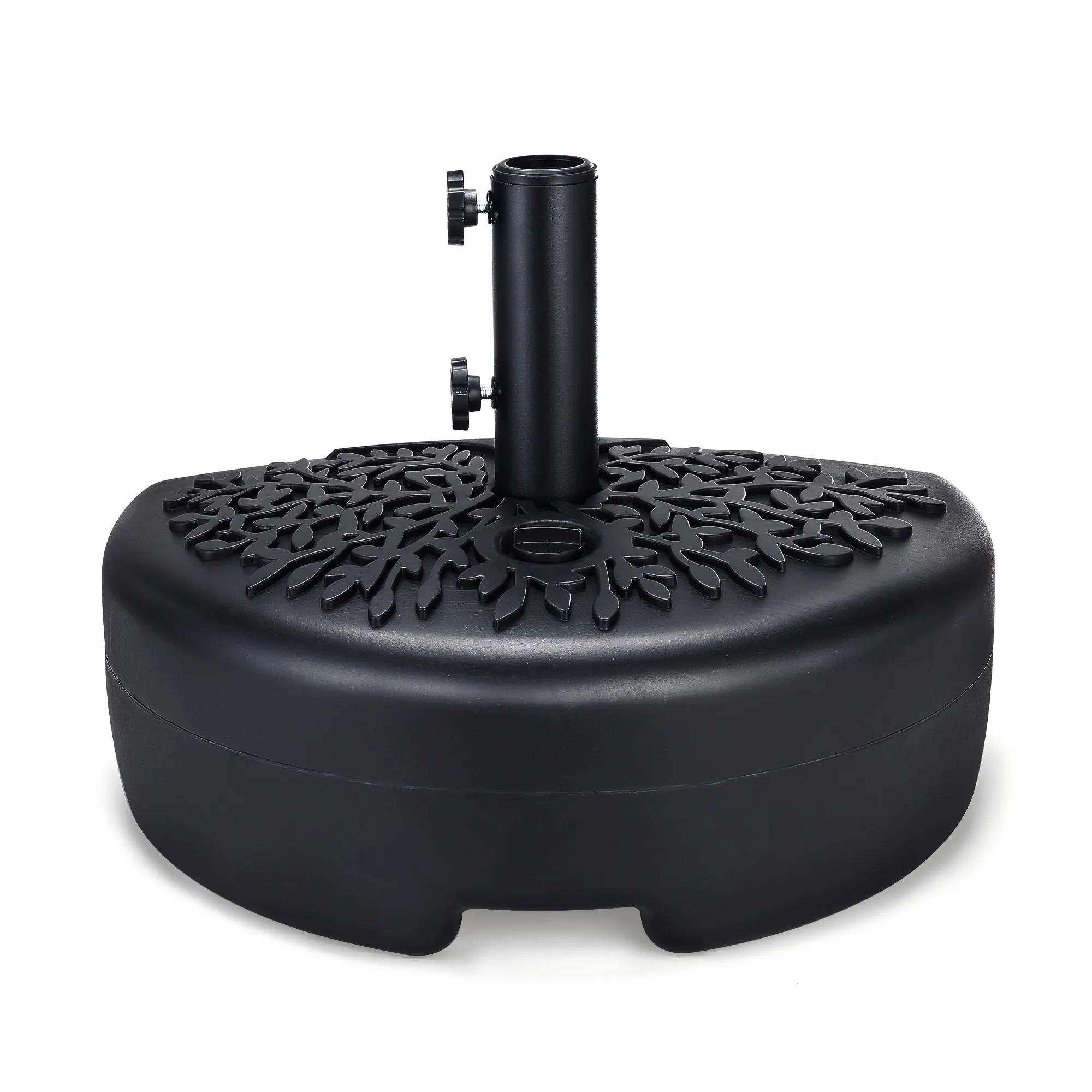 Front. Home Zone Living - HOME ZONE LIVING 168LB Offset Cantilever Fillable Umbrella Base, 18in, Fits Poles up to 1.9in.