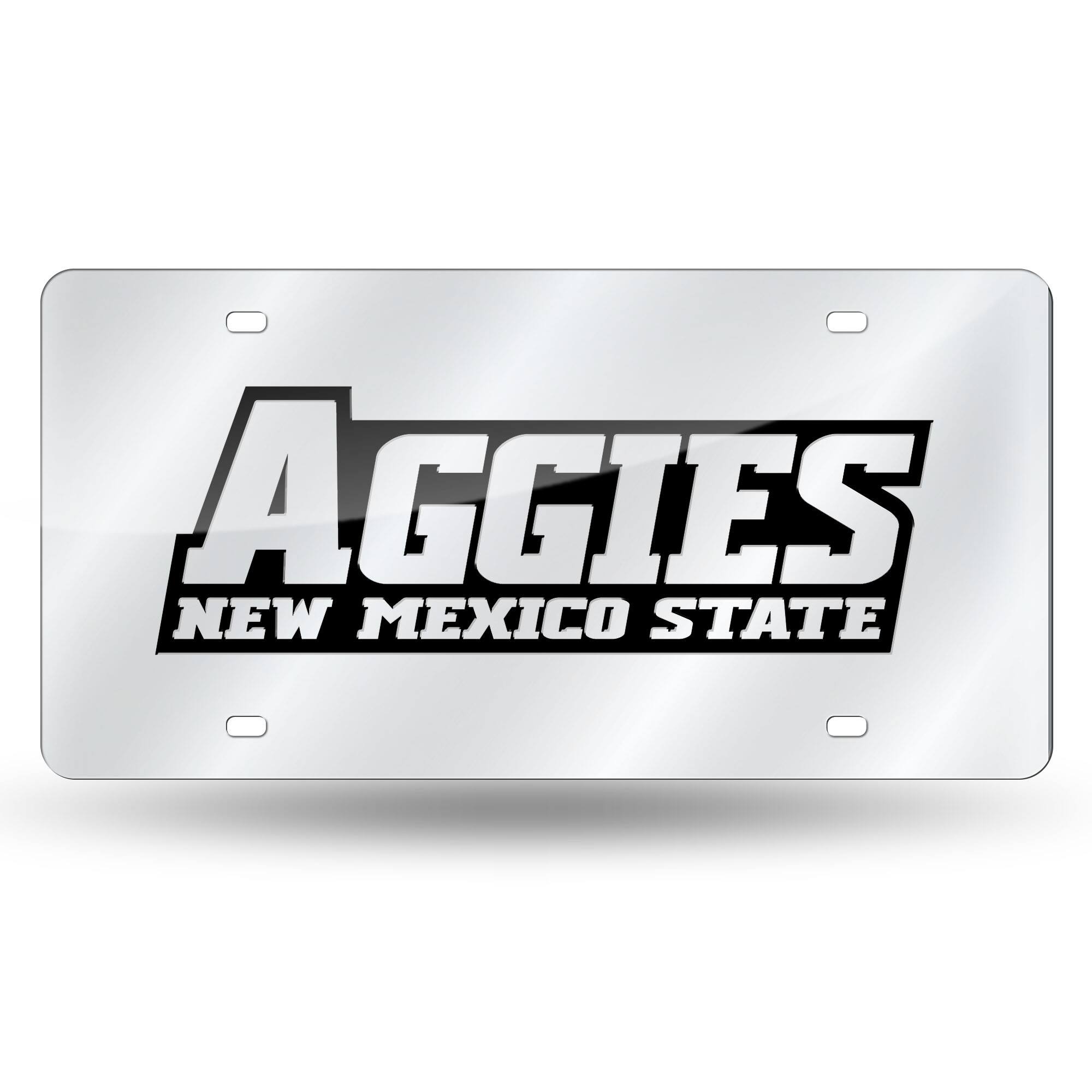 New Mexico State Aggies Acrylic License Plate Laser Tag
