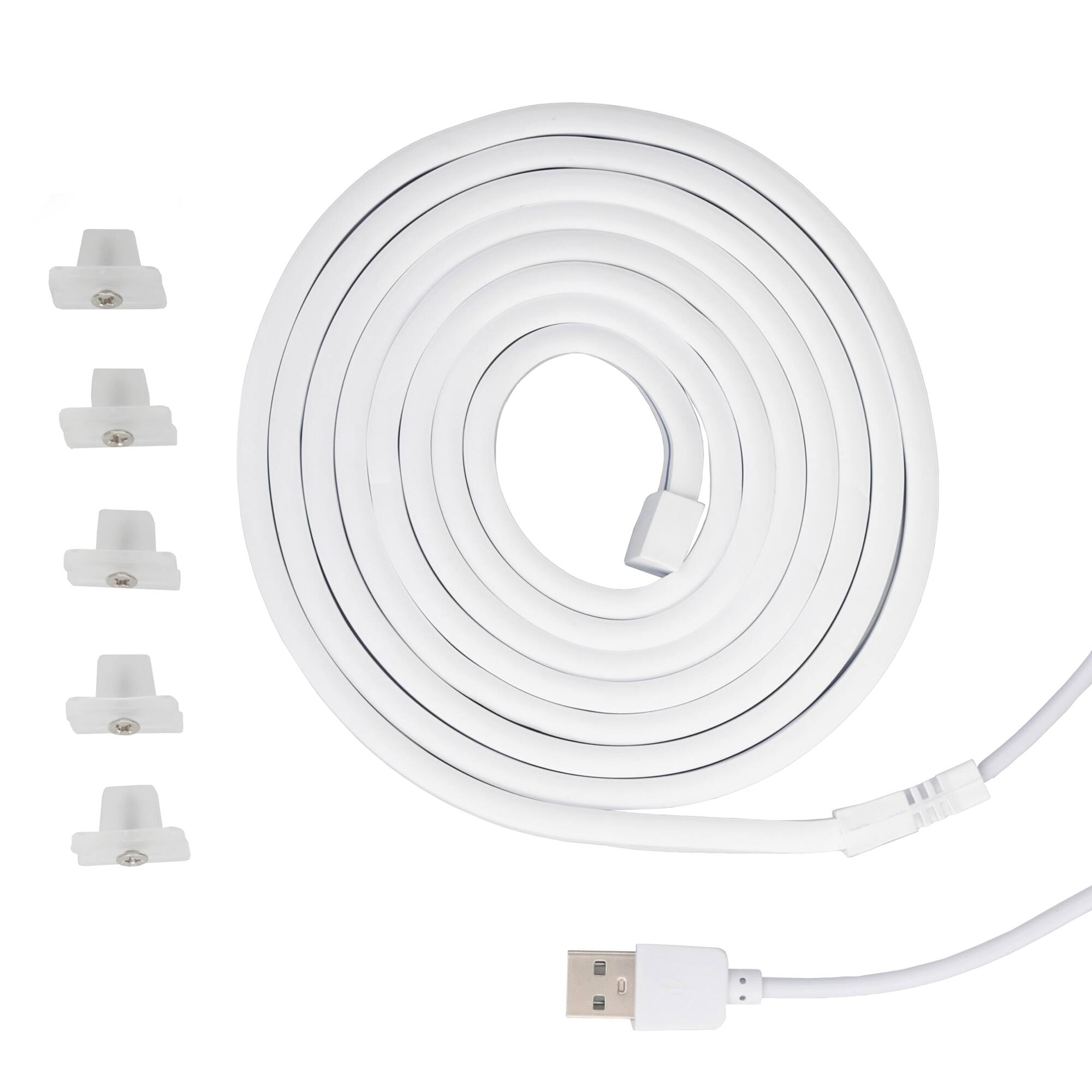 Alt View 2. Monster - Flexible Sound Reactive 6.5 ft. Color-Changing USB LED Light Strip, USB Powered - Multicolor.