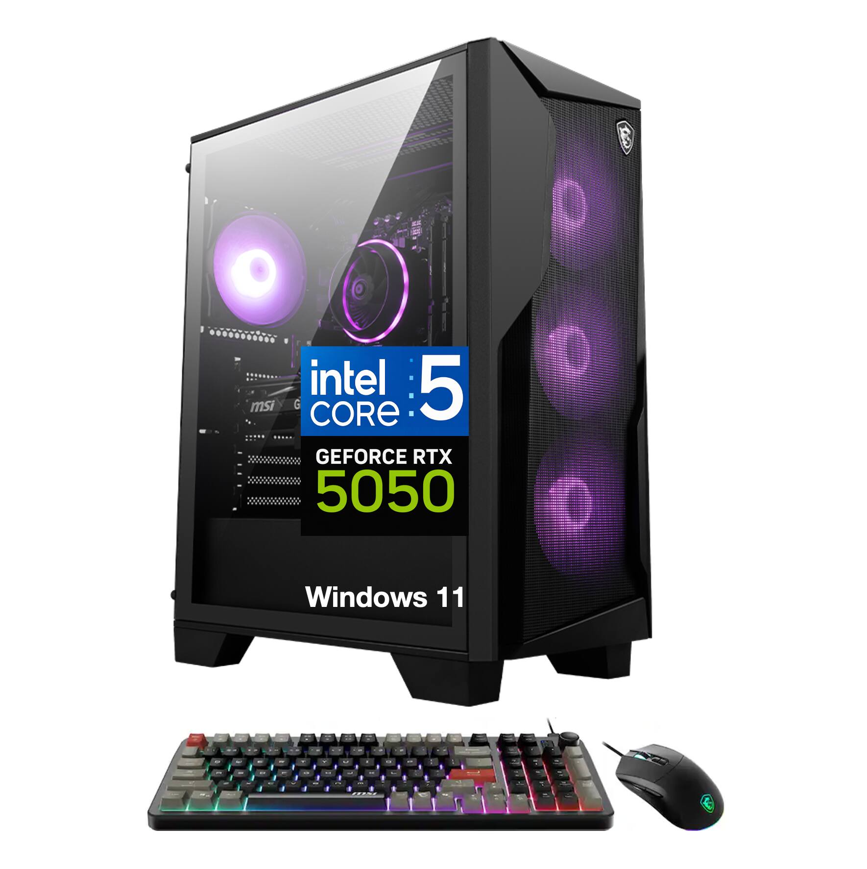 intel 5 msi CORE GEFORCE RTX 5050  
Windows 11