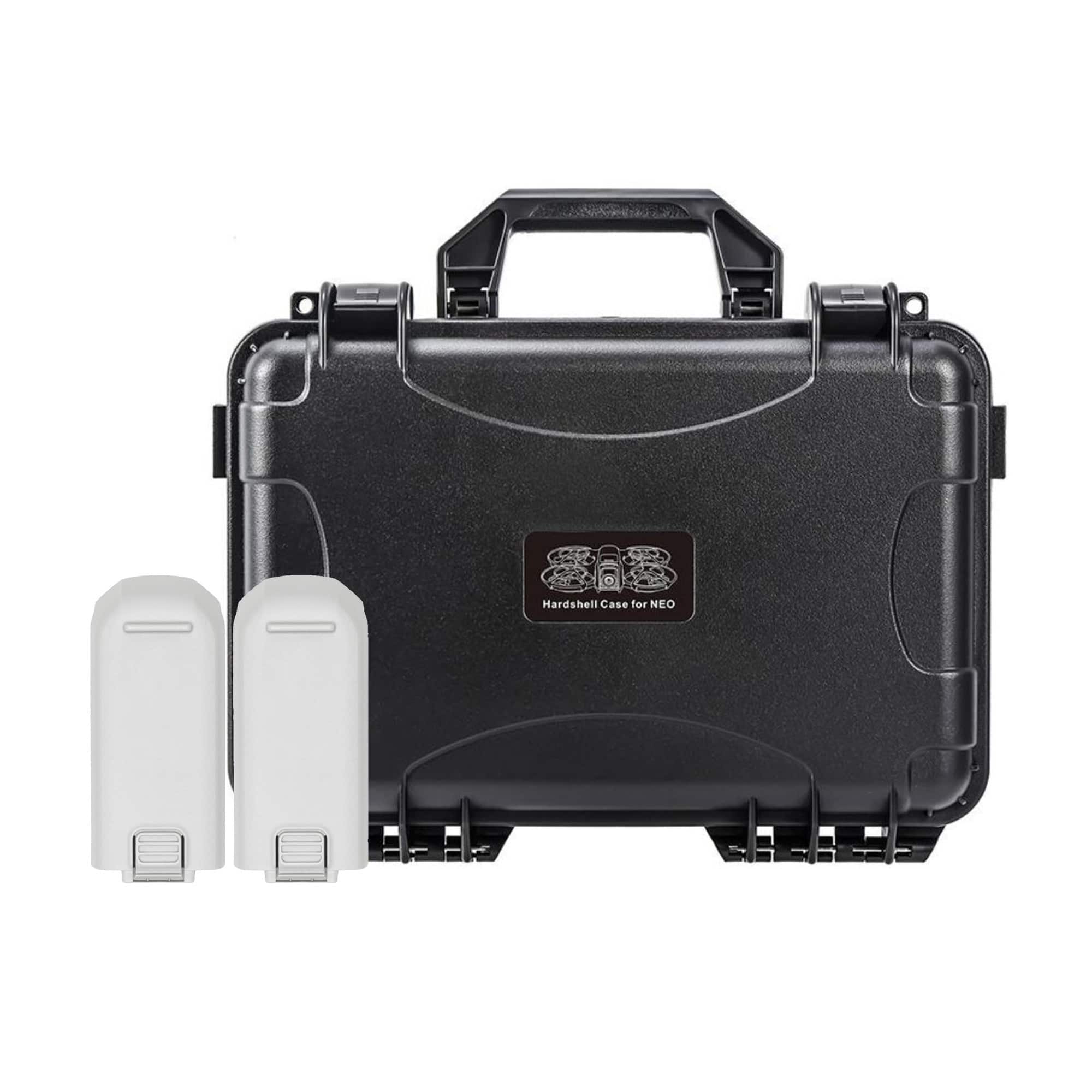 DJI - Neo Intelligent Flight Battery (2-Pack) with Weatherproof Hard Case Bundle