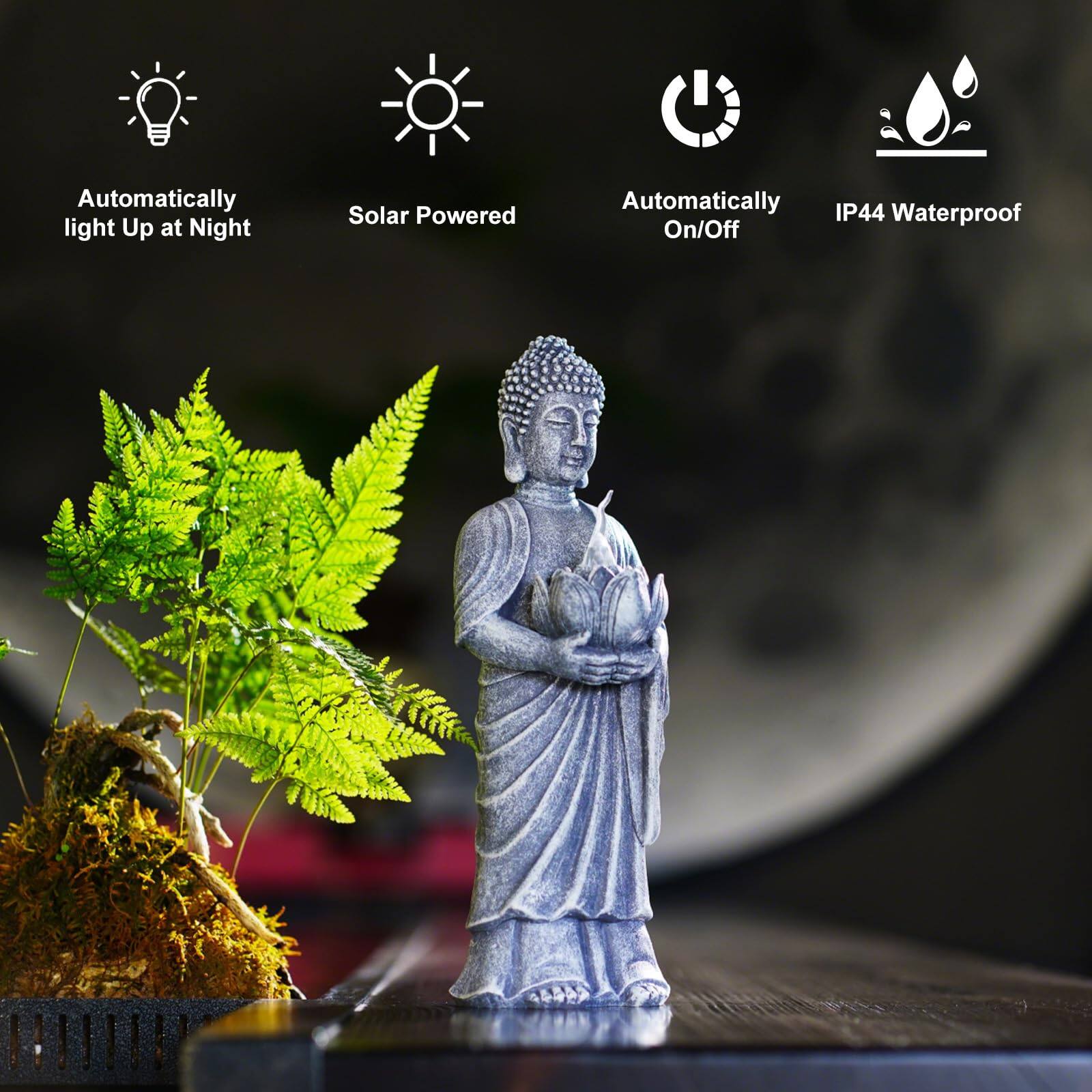 - Automatically light Up at Night
- Solar Powered
- Automatically On/Off
- IP44 Waterproof