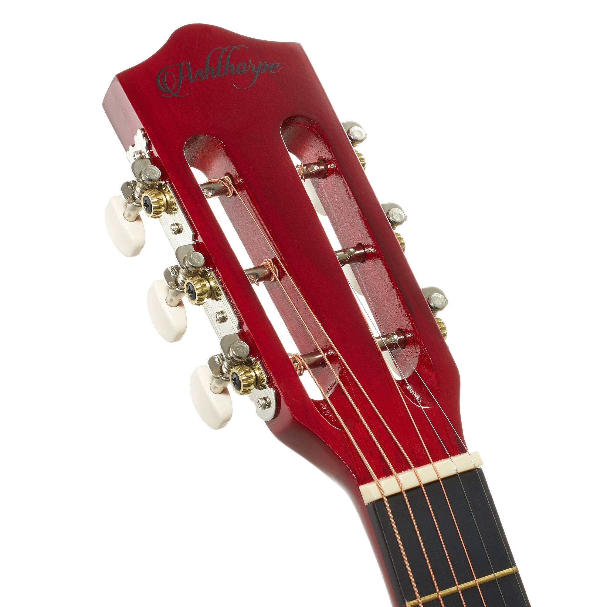 Alt View 2. Stock Preferred - 38 Inch Beginner Acoustic Guitar Package with Starter Bundle Kit and Accessories - Red - Red.