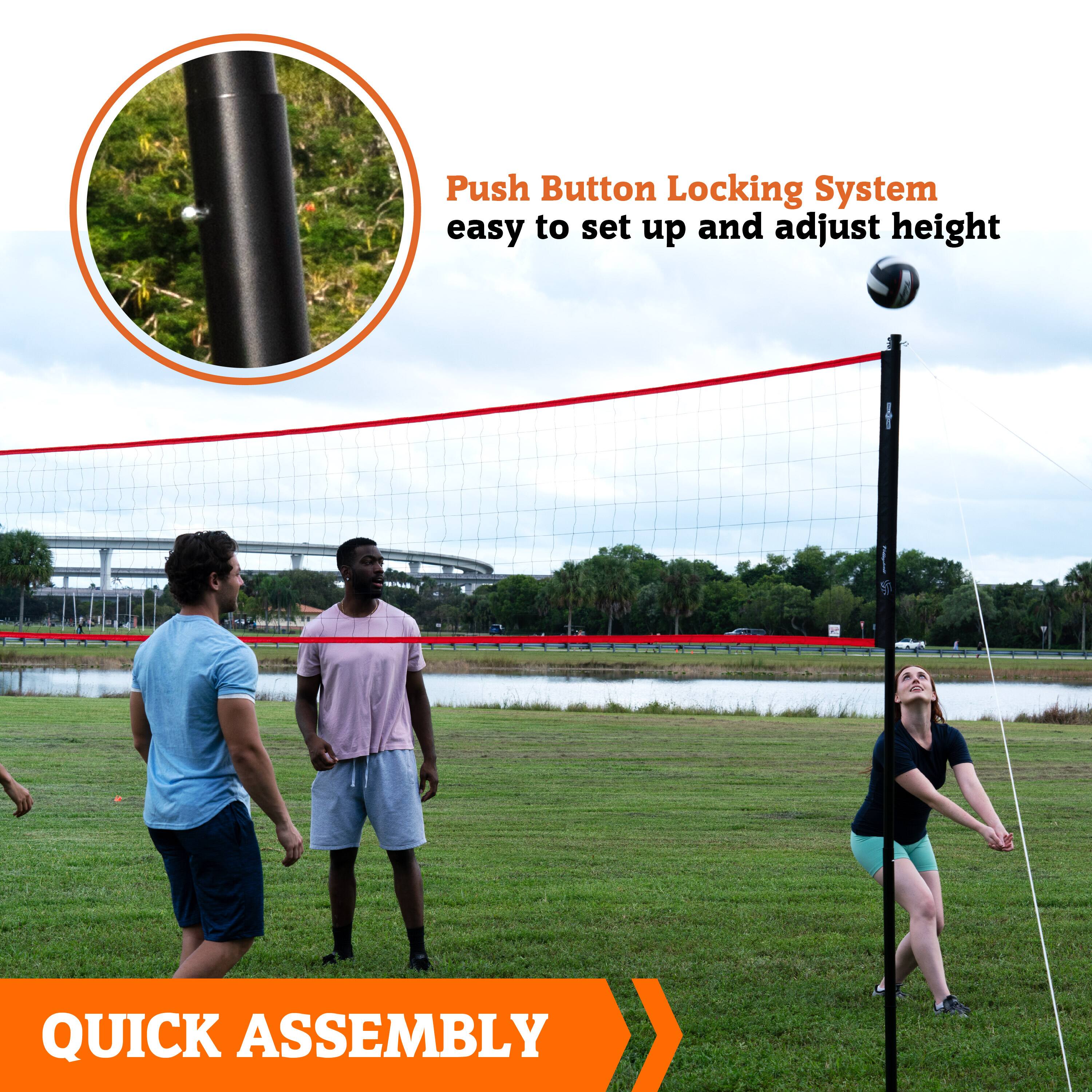 Push Button Locking System: Easy to set up and adjust height. Quick Assembly.