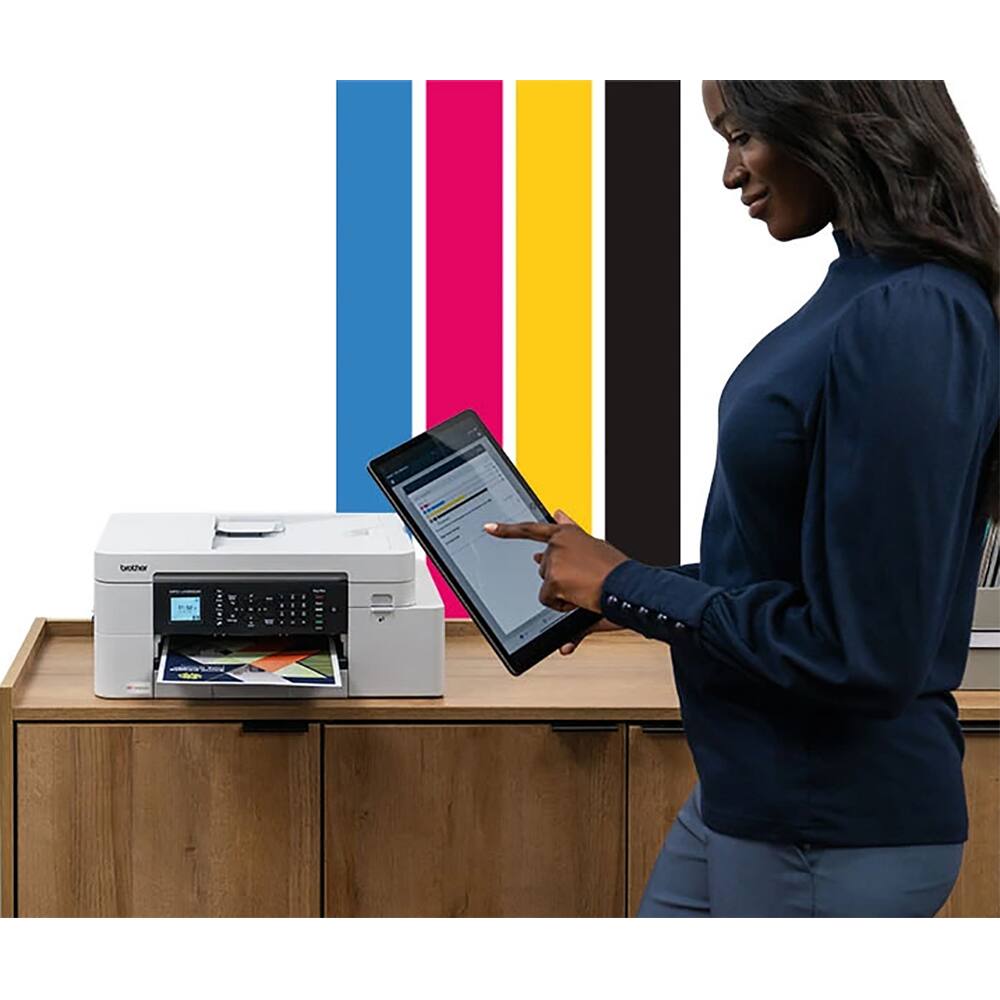 Alt View 6. Brother - INKvestment Wireless All-in-One Inkjet Printer + 26 Month Protection Warranty & Cable Bundle.