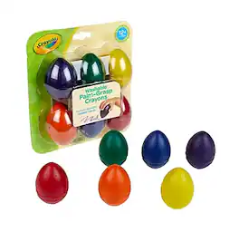 Crayola - My First Washable Palm Grasp Crayons, 6/Pack - Assorted Colors