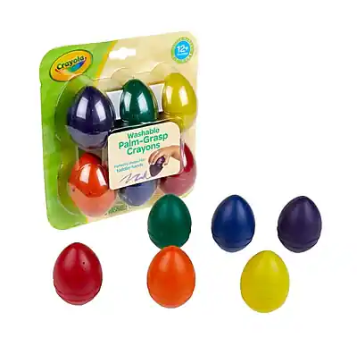 Crayola 12 Washable Palm-Grasp Crayons