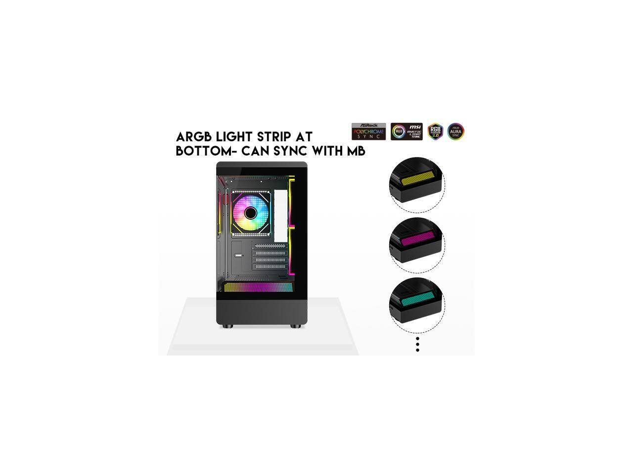 ARGB LIGHT STRIP AT BOTTOM- CAN SYNC WITH MB