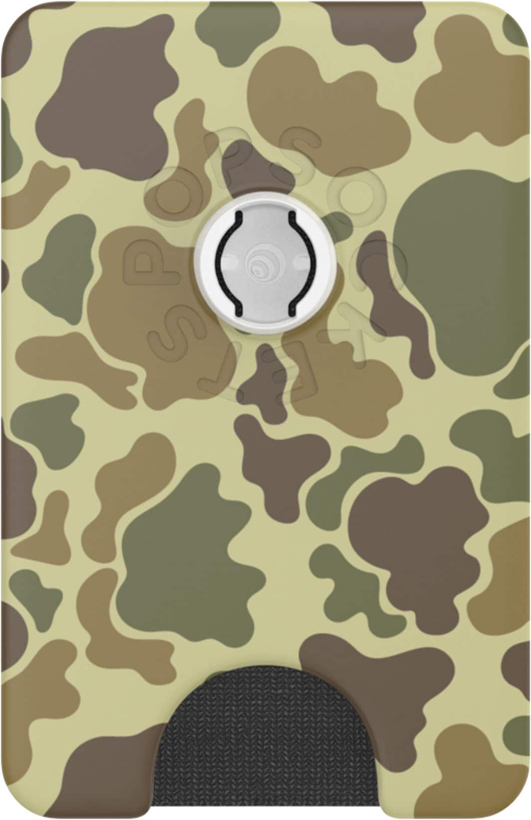 Alt View 4. PopSockets - MagSafe PopWallet+ Cell Phone Wallet & Grip, with Adapter Ring - Bruce/Camo.