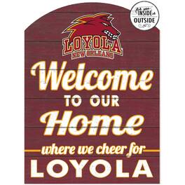 Jardine - Loyola New Orleans Wolf Pack 16'' x 22'' Indoor/Outdoor Marquee Sign - Maroon