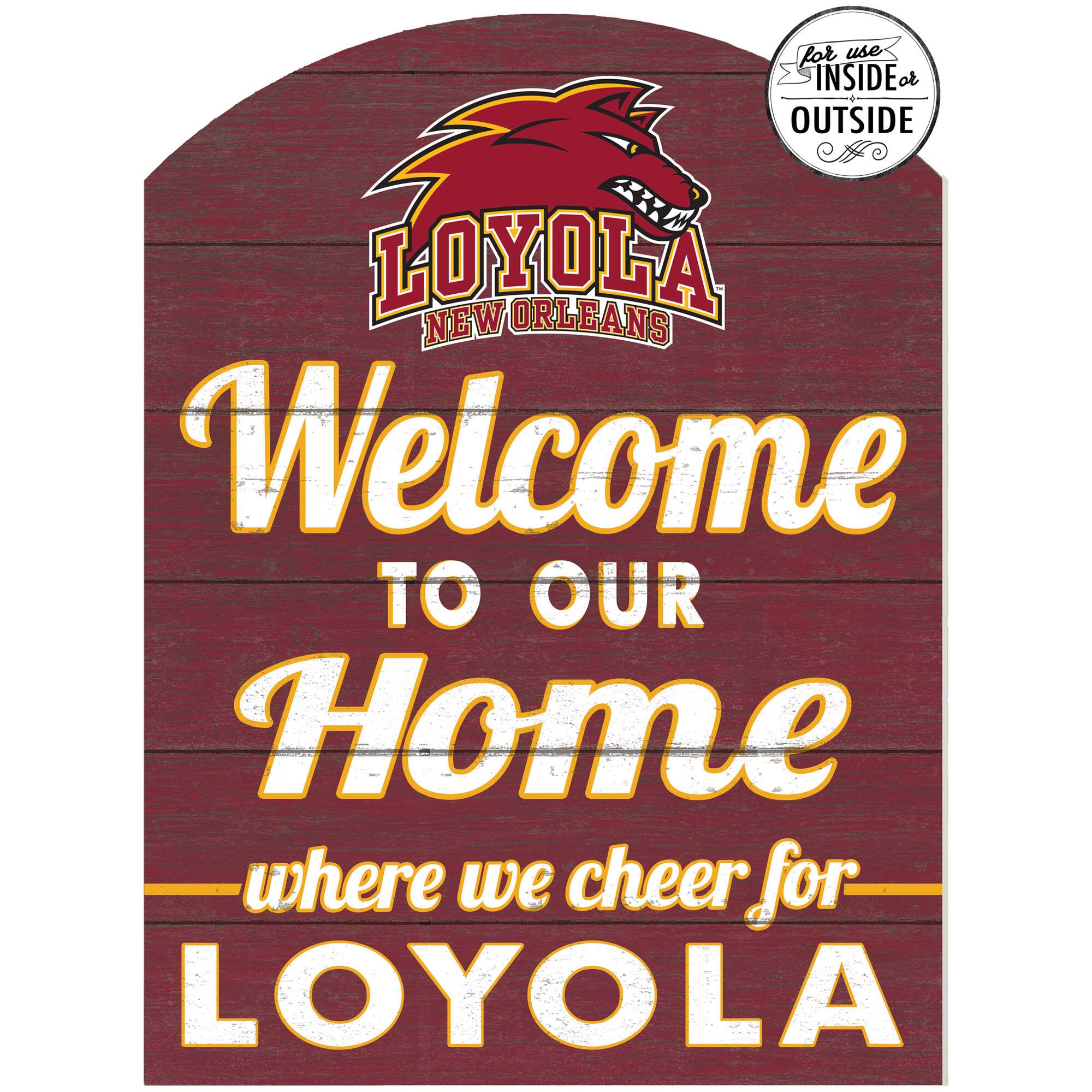 Loyola New Orleans Wolf Pack 16'' x 22'' Indoor/Outdoor Marquee Sign