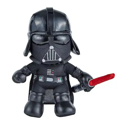 Front. Fisher-Price - Star Wars Darth Vader 7.5 Inch Soft Collectible Plush - Black.