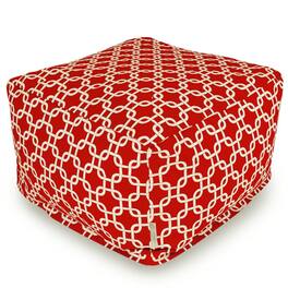 Majestic Home - Ottoman Pouf Links - Red