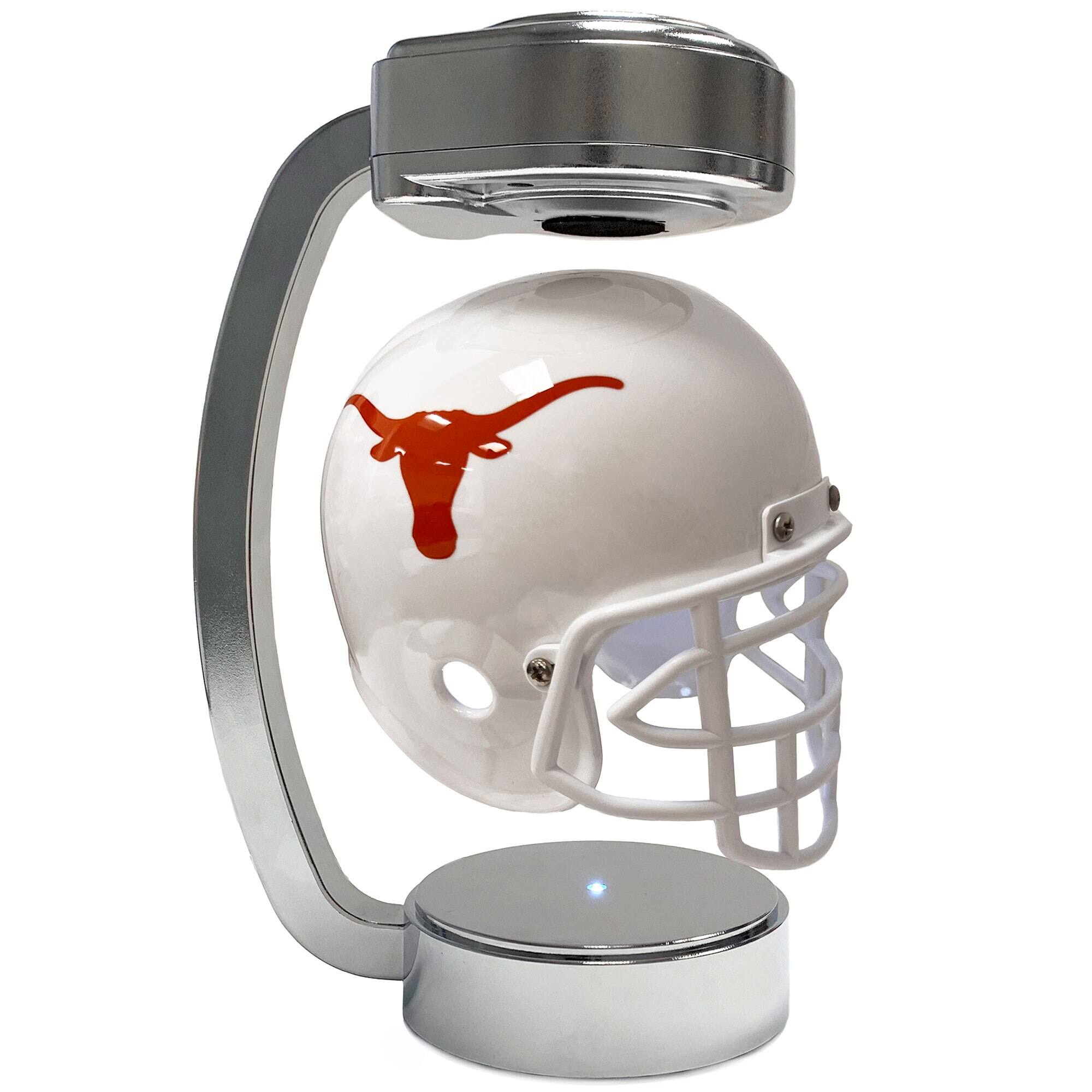 Front. Pegasus - Texas Longhorns Chrome Base Mini Hover Helmet - White.