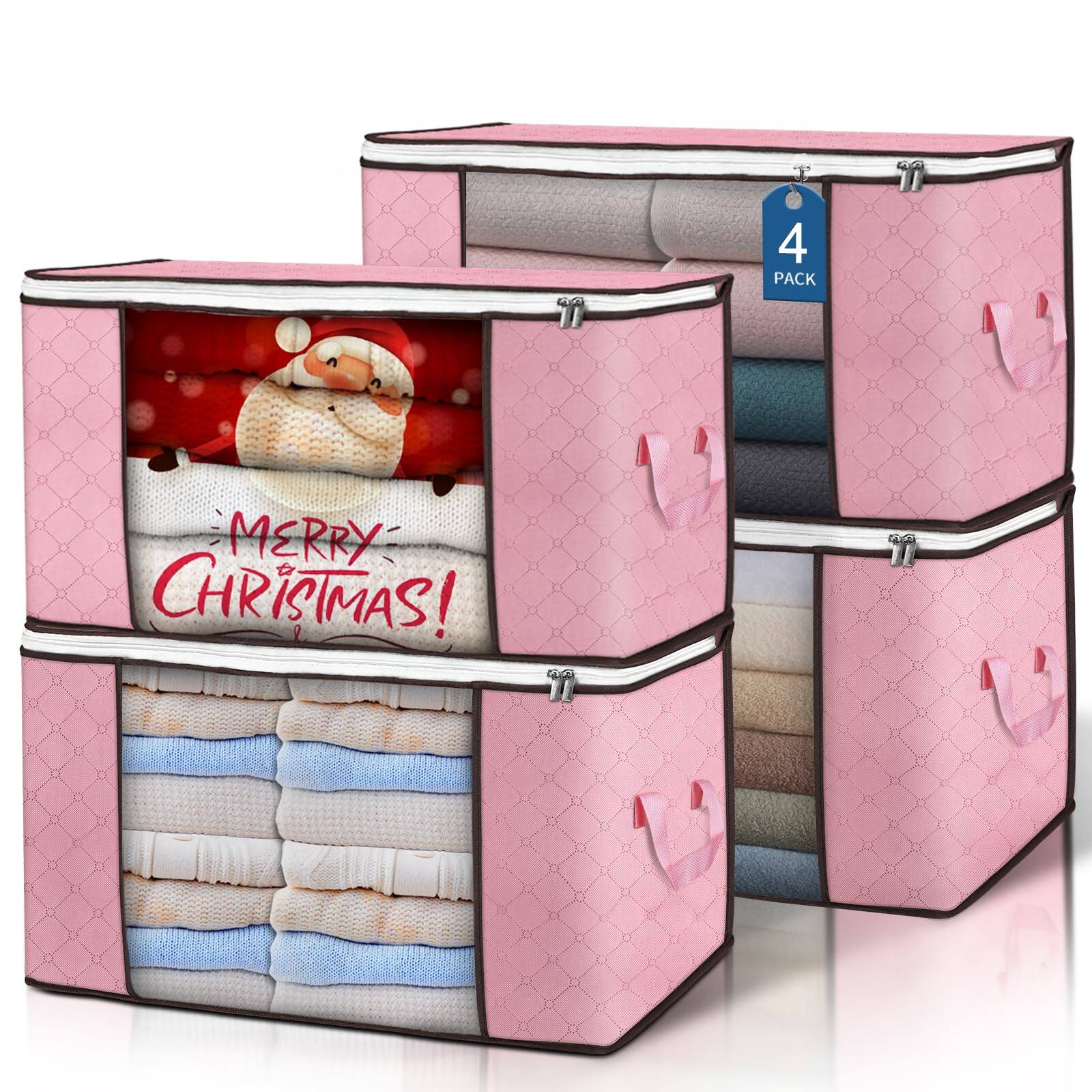 Dazzling Pops - 90 Storage Bags, 6 Pack Clothes Storage Bins Foldable ...