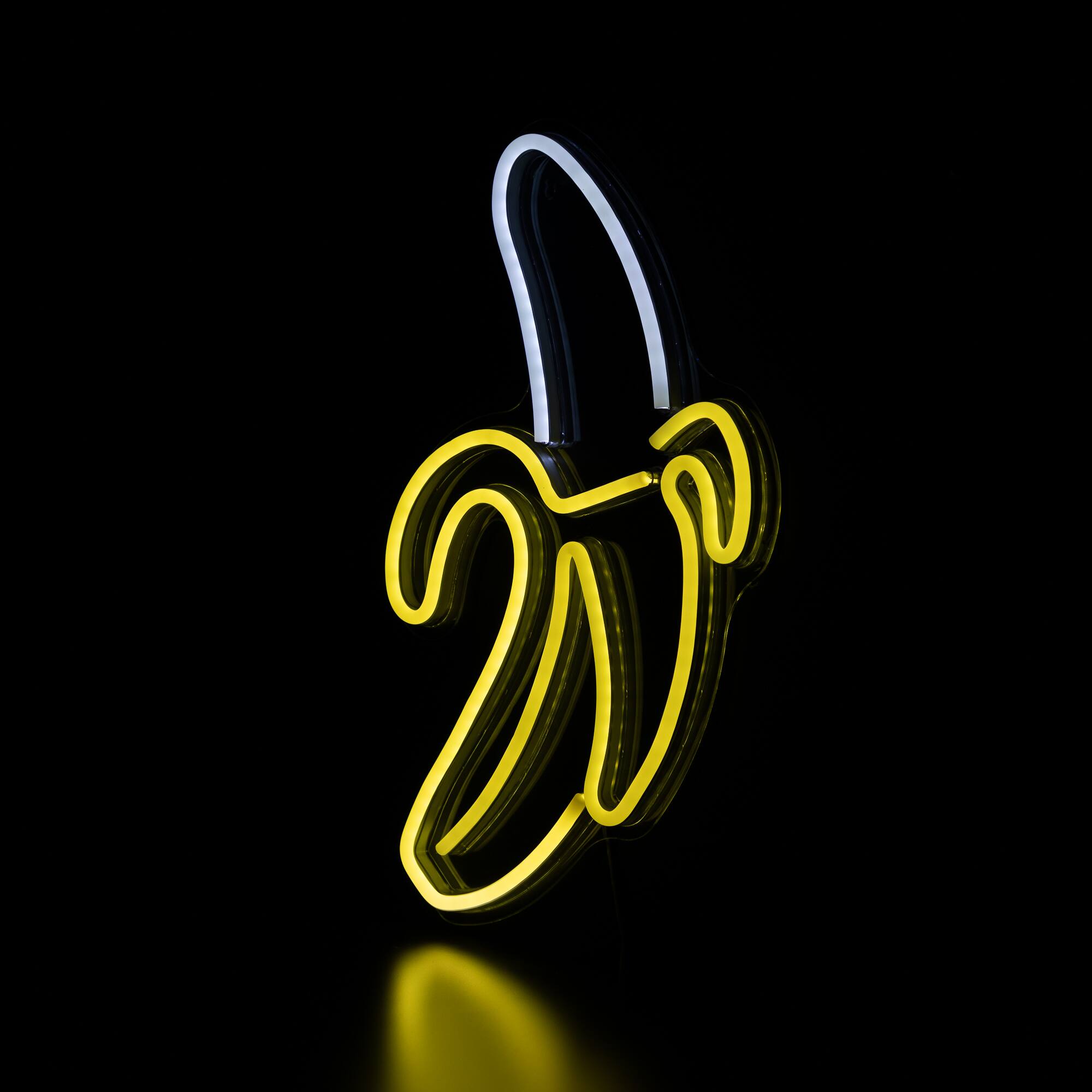 Alt View 3. Northlight - LED Banana Neon Lighted Wall Art - 18" - Yellow - Yellow.