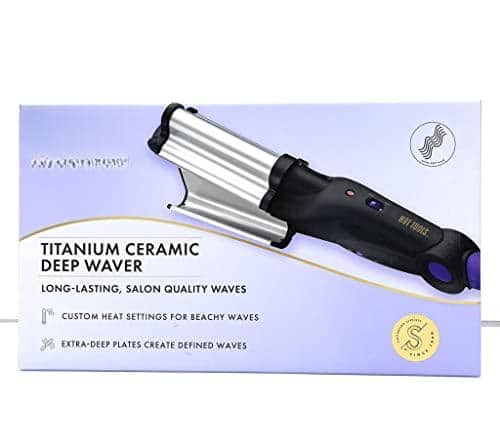 Reds Spade - Pro Signature Titanium Ceramic Deep Waver Professional Styling Tool For All Hair Types Fast Heating Easy To - Default