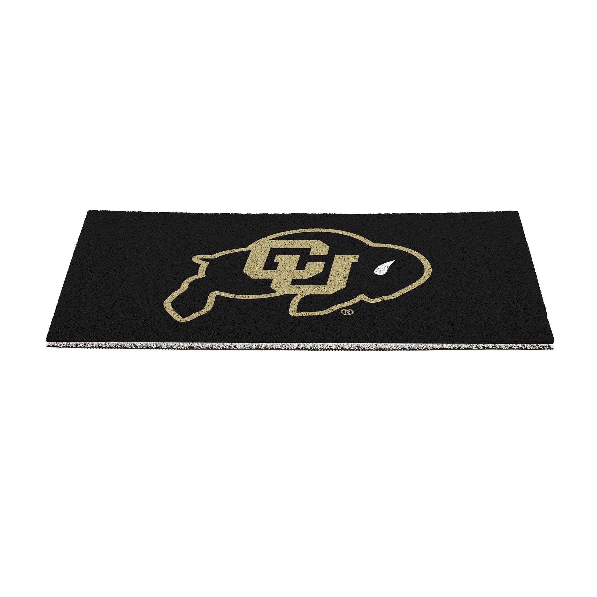 Alt View 1. Evergreen Enterprises - Colorado Buffaloes 16" x 28" Full Color Indoor/Outdoor Logo Turf Mat - Multicolor.