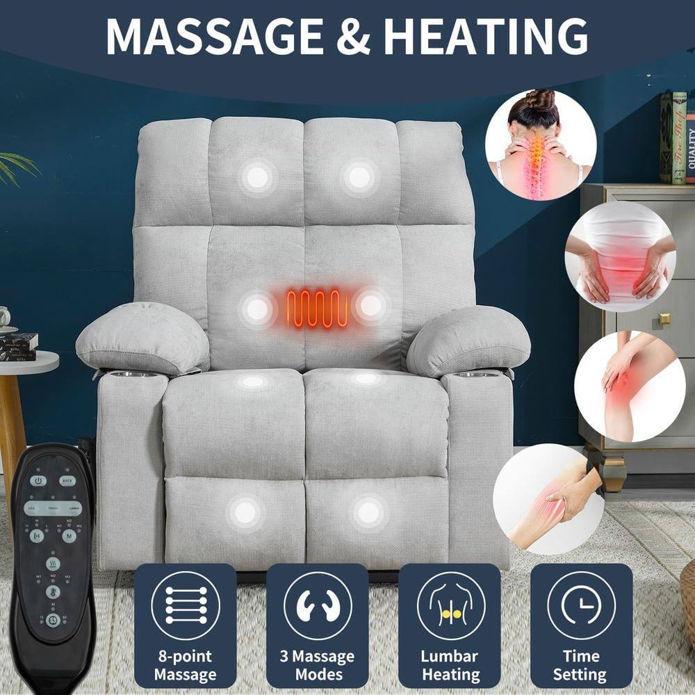 MASSAGE & HEATING

- 8-point Massage
- 3 Massage Modes
- Lumbar Heating
- Time Setting