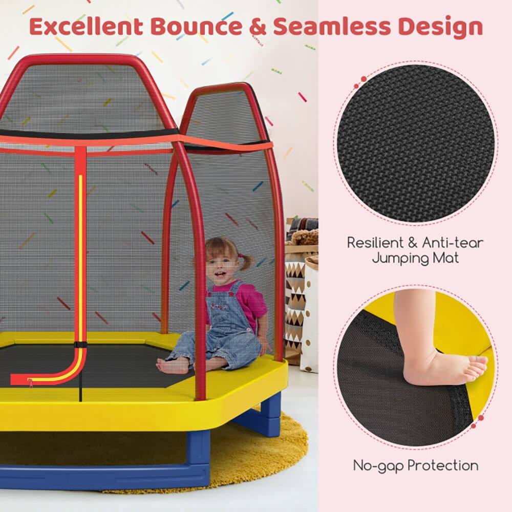 Excellent Bounce & Seamless Design  
Resilient & Anti-tear Jumping Mat  
No-gap Protection