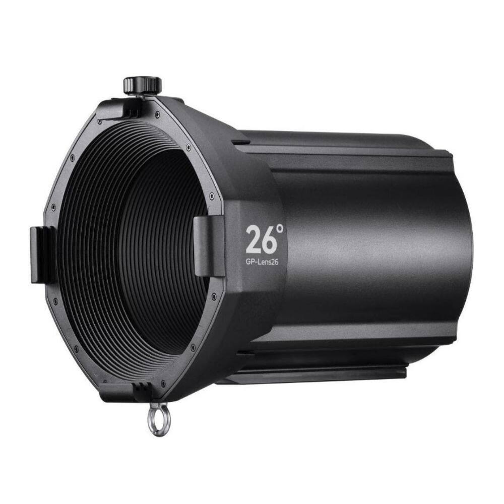 Back. Godox - Godox Spotlight Mount Set Black for Godox MG1200Bi Light with Dual Drop In Slot.