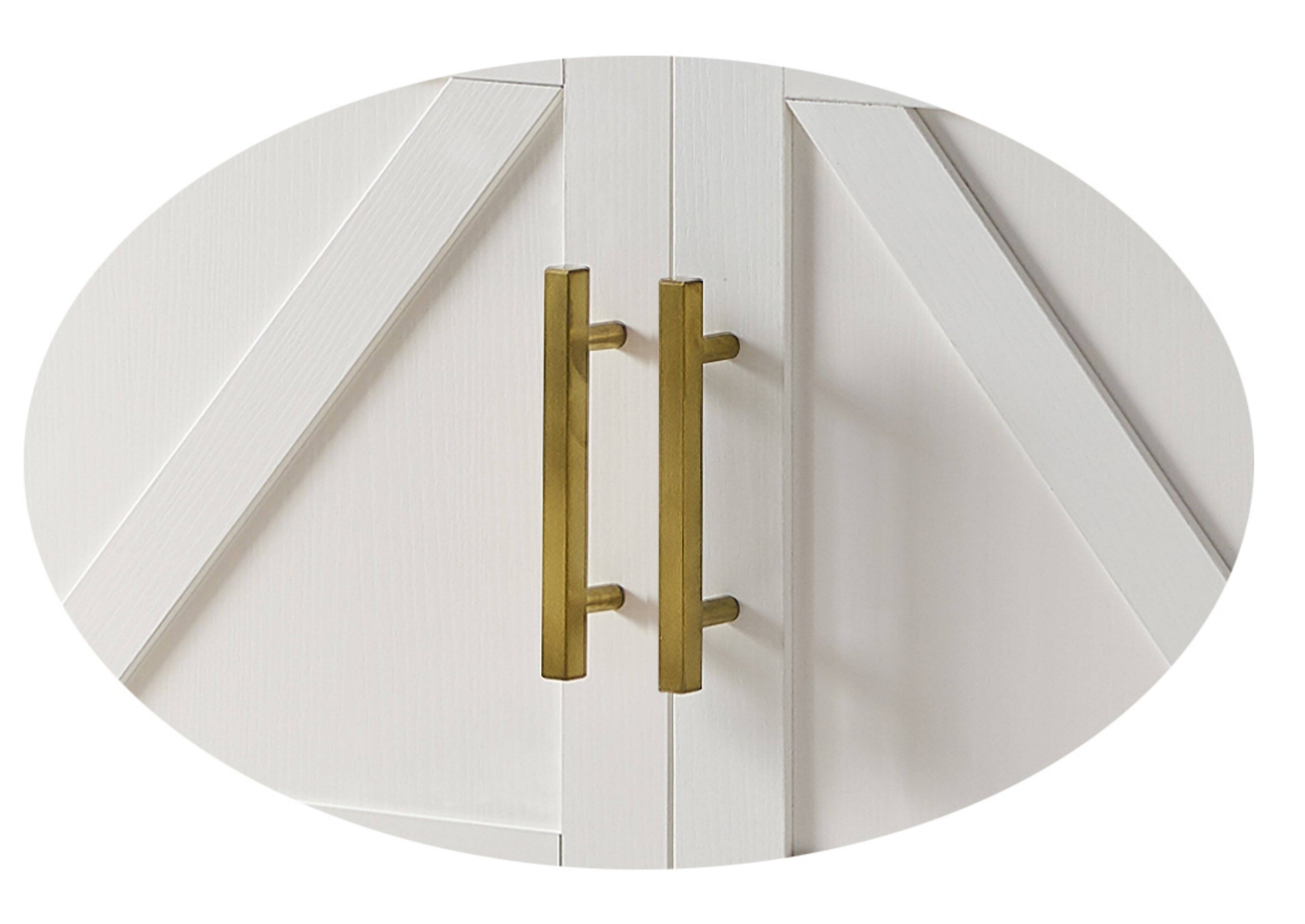 Alt View 1. Kings Brand Furniture - Kings Brand Furniture Teresa 2-Door Modern Console Table, Buffet Storage Cabinet - White.