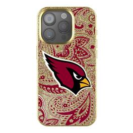 Keyscaper - NFL - Arizona Cardinals Paisley Bling iPhone Case - 14 - Gold