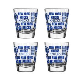 Logo Brands - New York Knicks 4-Pack 2oz. Shot Glass Set - Multicolor