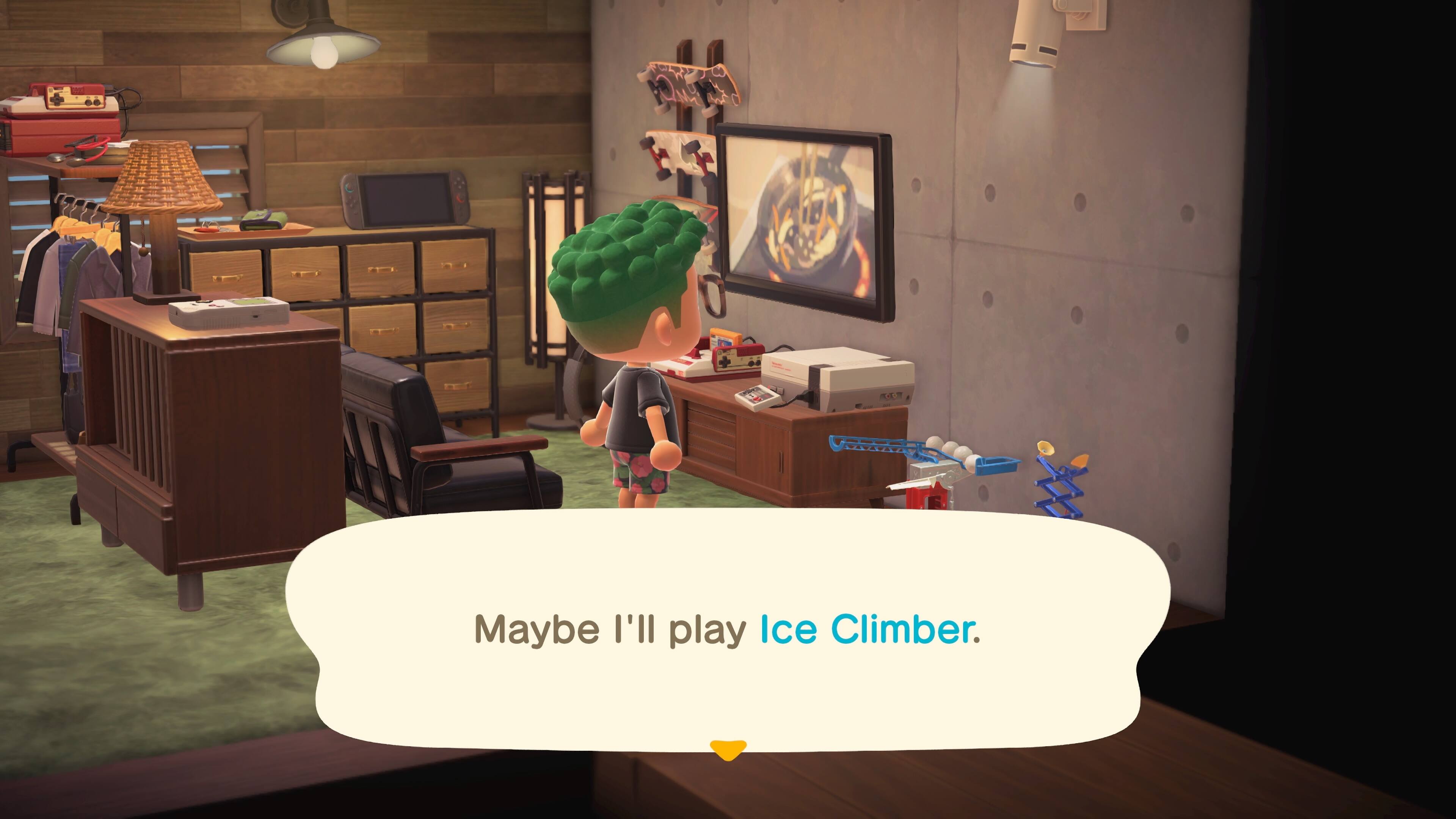 Maybe I'll play Ice Climber.