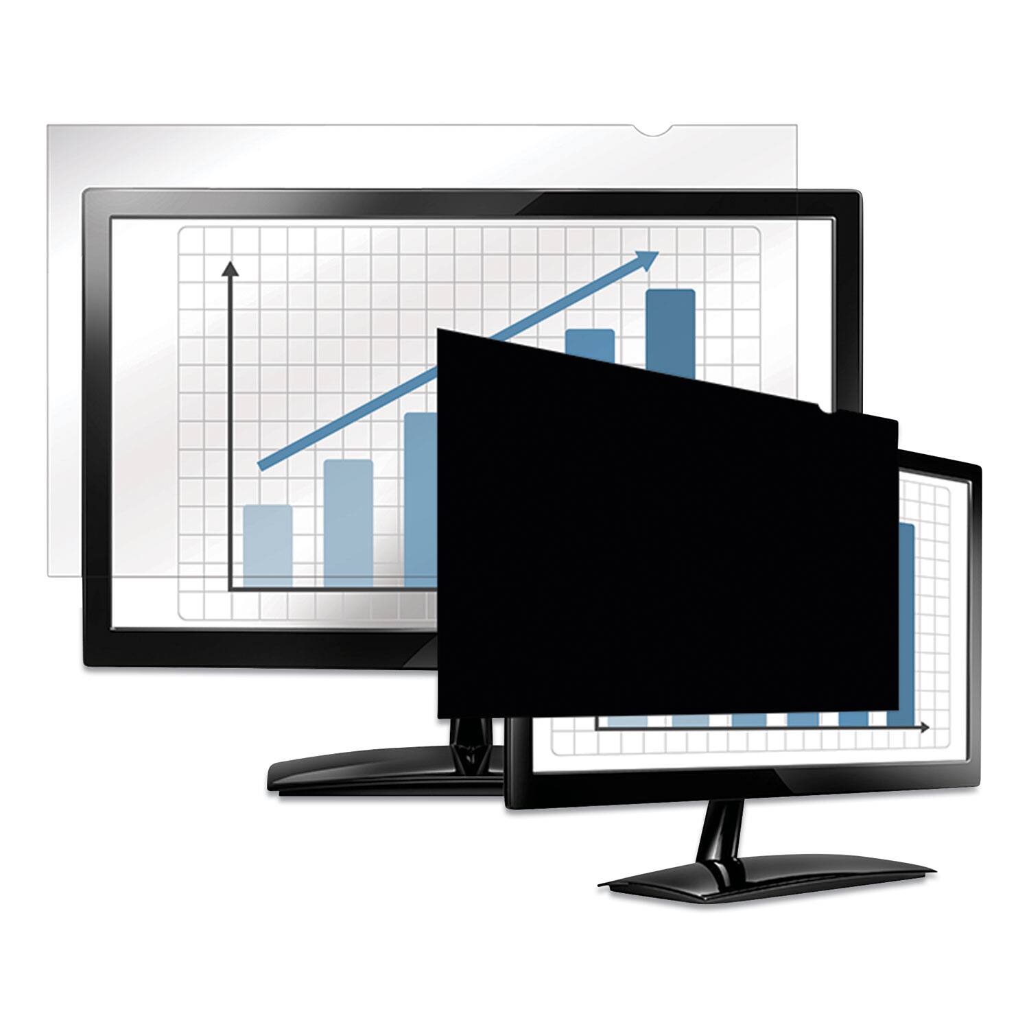 Alt View 2. Fellowes - 4801501 PrivaScreen Blackout Privacy Filter for 22 in. Flat Panel Monitor/Laptop - Black.