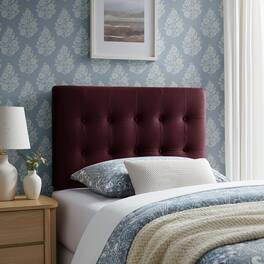 Modway - Emily Stain-Resistant Performance Velvet Twin Size Headboard - Mulberry