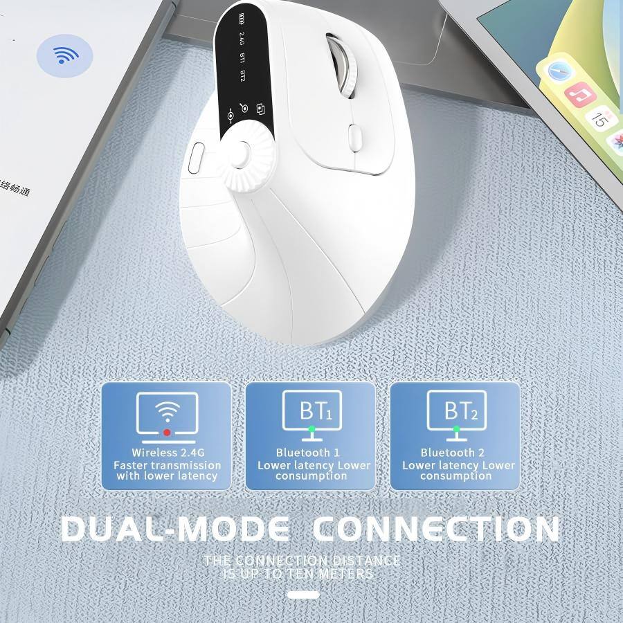 1XD 2.6G 002408n812 uG STU G 15   BT1 BT2 Wireless 2.4G Faster transmission with lower latency Bluetooth 1 Lower latency Lower consumption Bluetooth 2 Lower latency Lower consumption DUAL-MODE CONNECTION THE CONNECTION DISTANCE IS UP TO TEN METERS