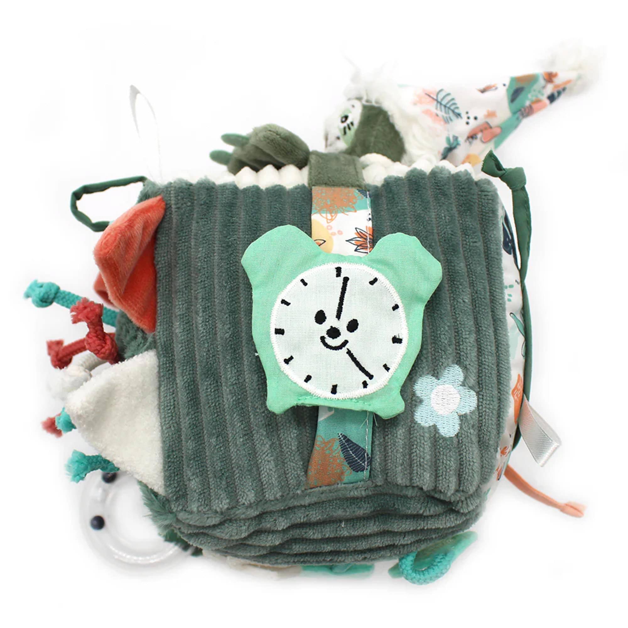 Alt View 3. TriAction Toys - Les Deglingos Baby Activity Cube | Chillos The Sloth - Multi-Color.