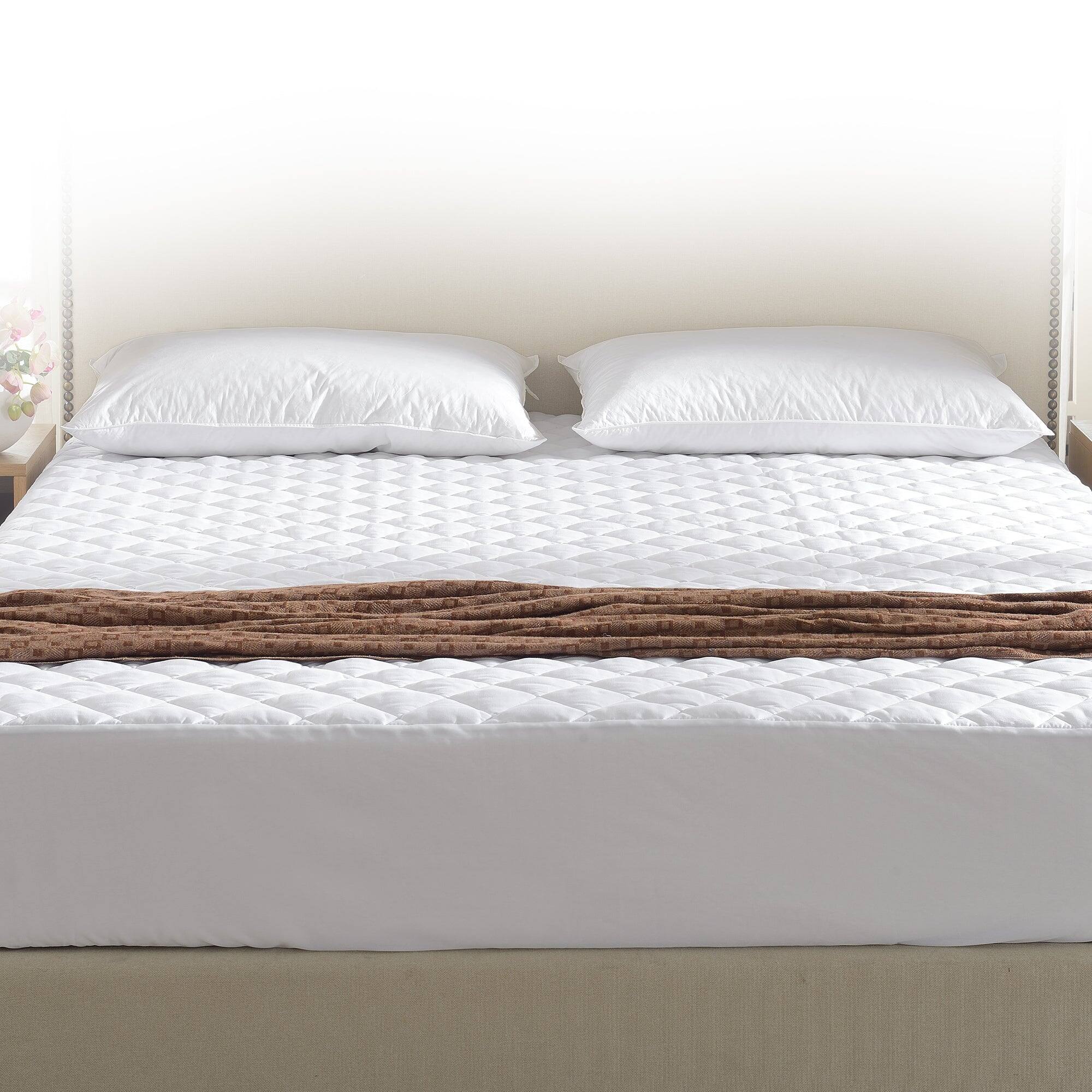 Alt View 10. Cheer Collection - Quilted Mattress Pad with Deep Pockets - Premium, Comfortable Cover & Topper, Twin Size - White.