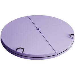 Soozier - Pole Dance Crash Mat, 5ft Wide Foldable Pole Padding Crash Pad with Carrying Handles and 3.5" Thick EPE Foam - Purple