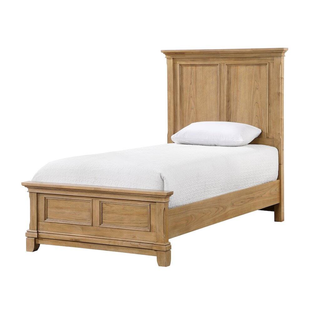Alt View 1. New Classic Furniture - Sunstone Wood Twin Size Panel Bed in Natural - Natural.