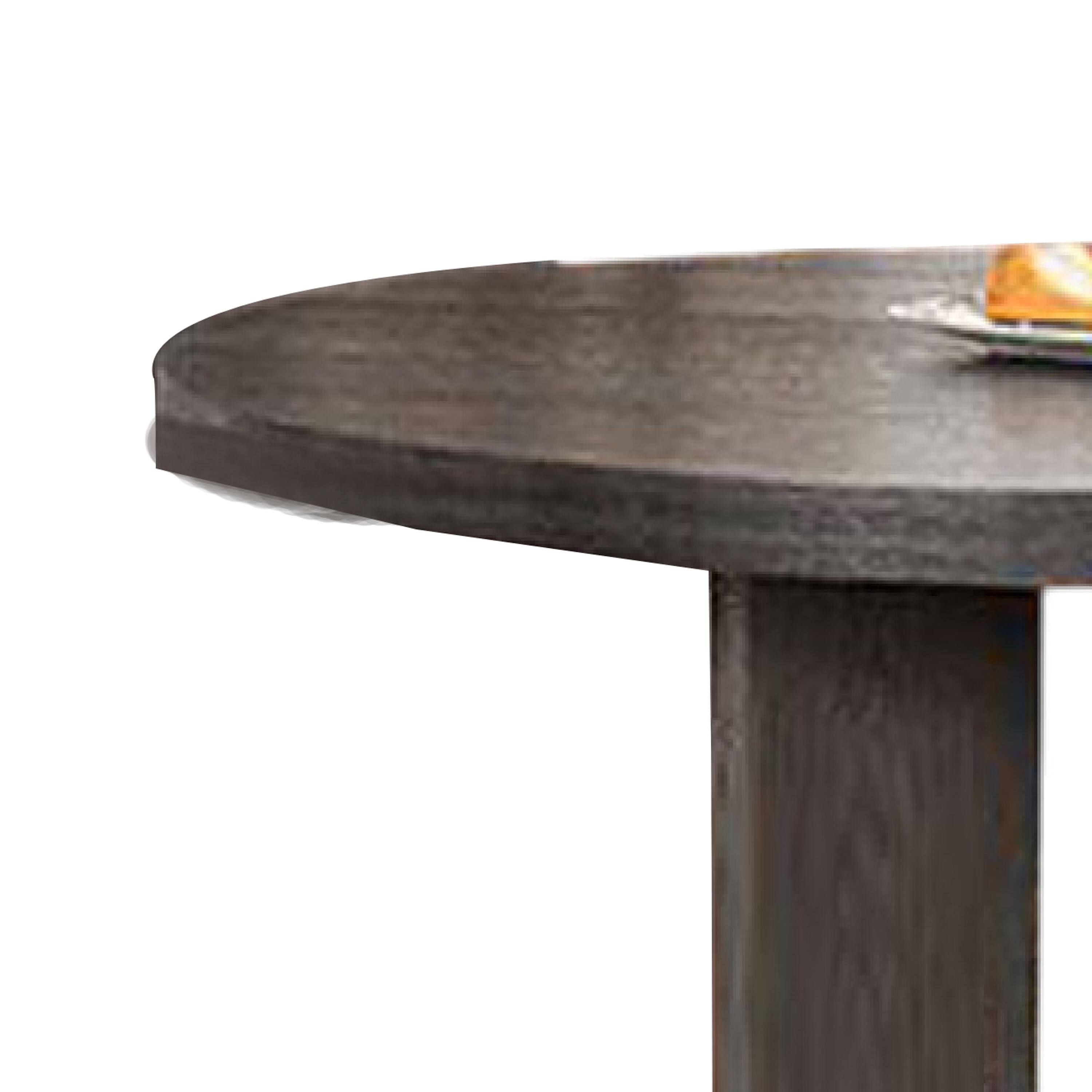 Alt View 2. Manhattan Lane - Zoko Round Dining Table, Pedestal Base, Ash Gray, Solid Wood 54 Inch - Ash Gray.