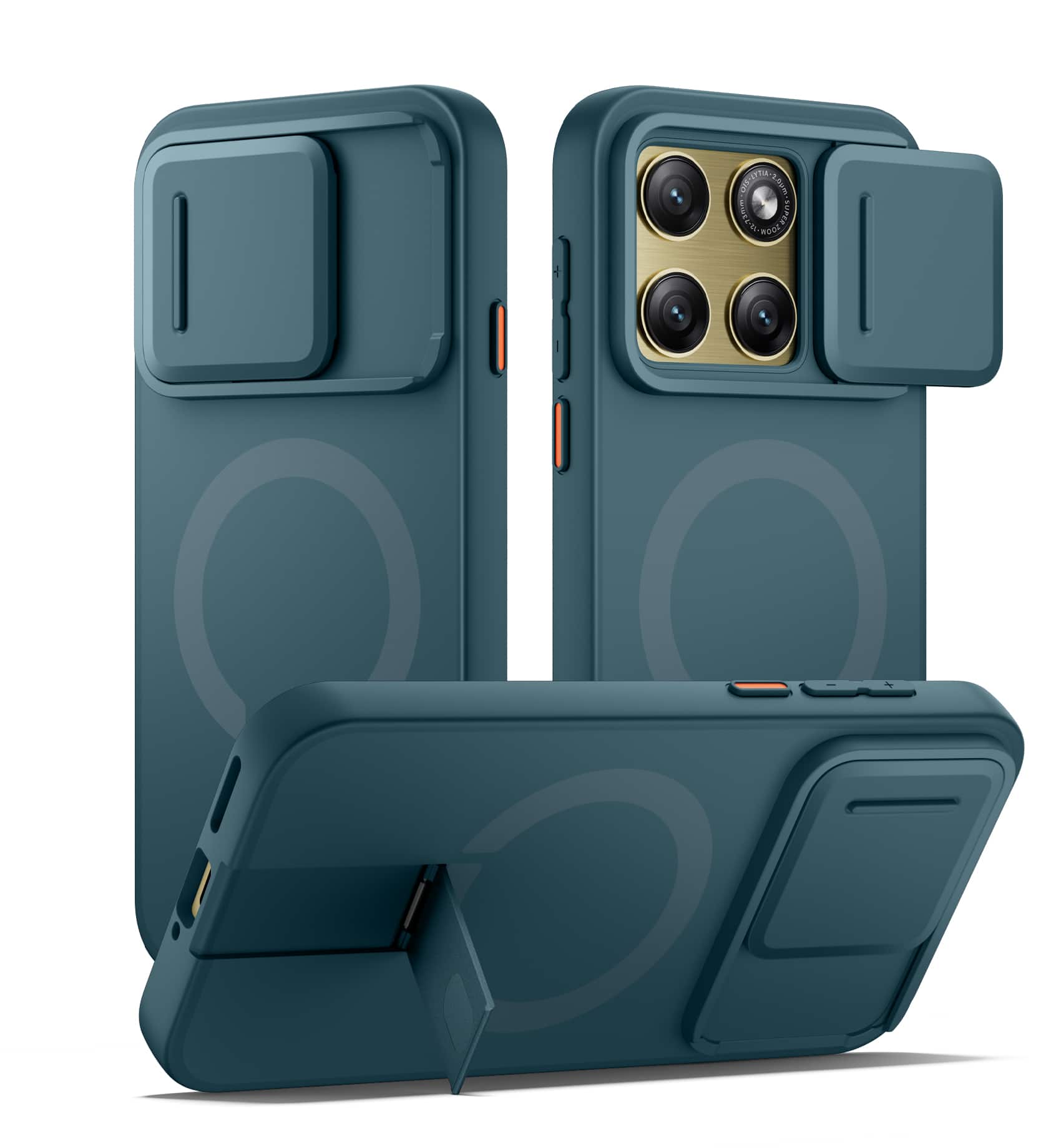 SURITCH - for Motorola Moto Edge 2026 Magnet Slim Rugged Case with Camera Cover & Metal Kickstand, Compatible with MagSafe - Lake Green price history on PriceWatchPro